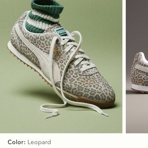 Puma Anthropology Women's Leopard and White Sneakers